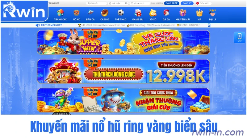 Khuyến mãi slot Rwin
