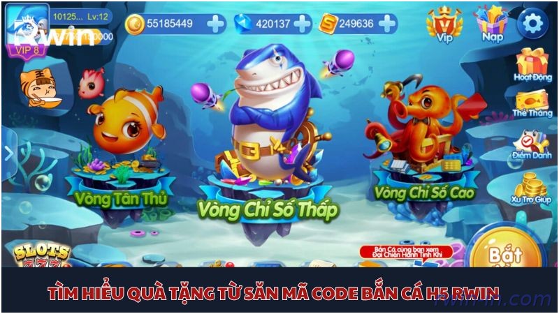Code bắn cá H5 Rwin miễn phí cho người chơi